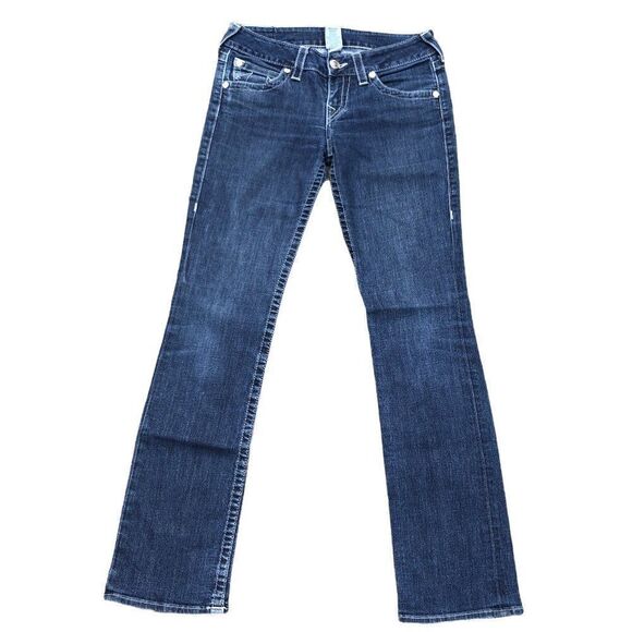 TRUE Religion Jeans Size 29 STRAIGHT Blue - Picture 4 of 6